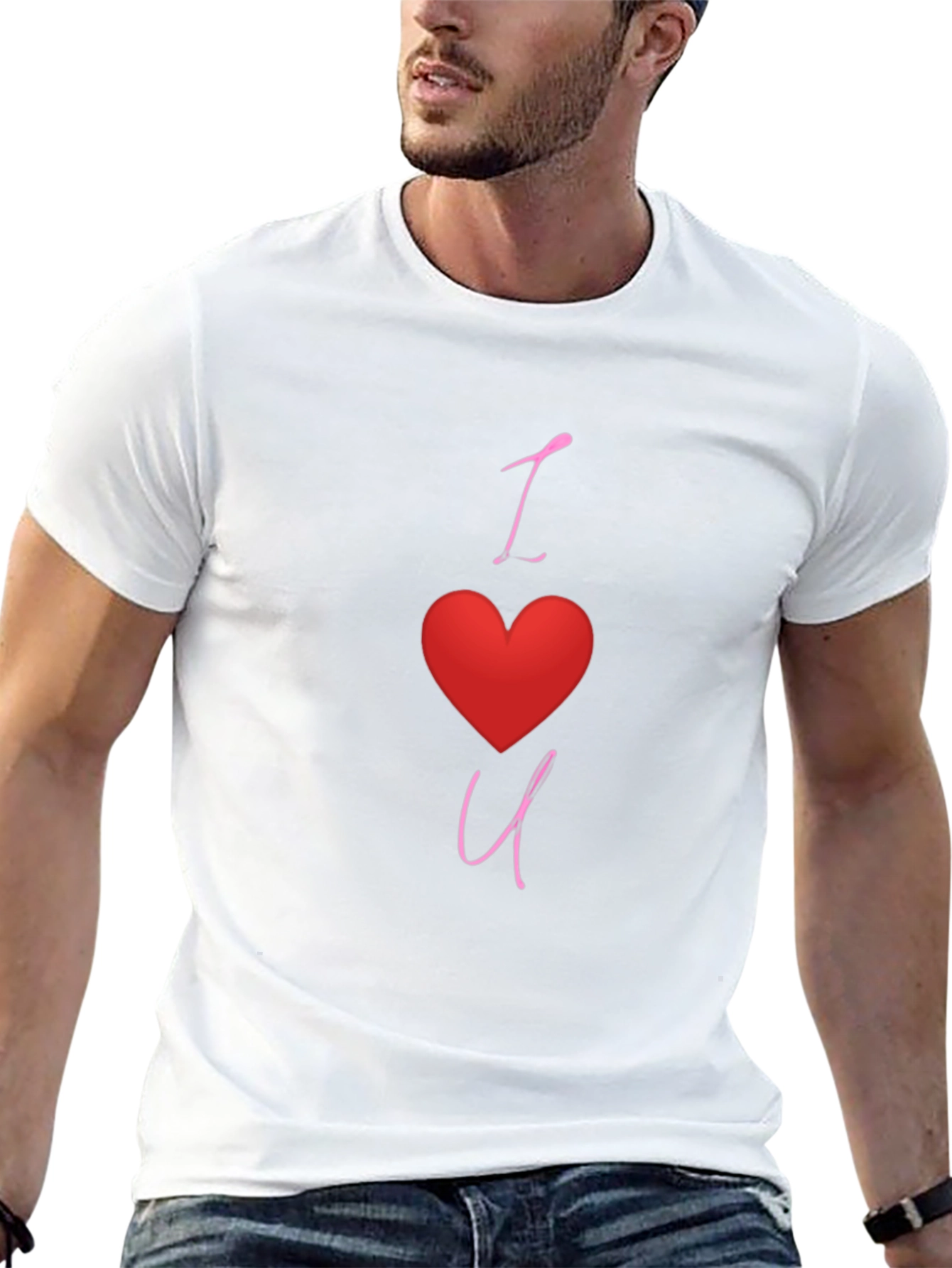 I Heart You Black Graphic Tee