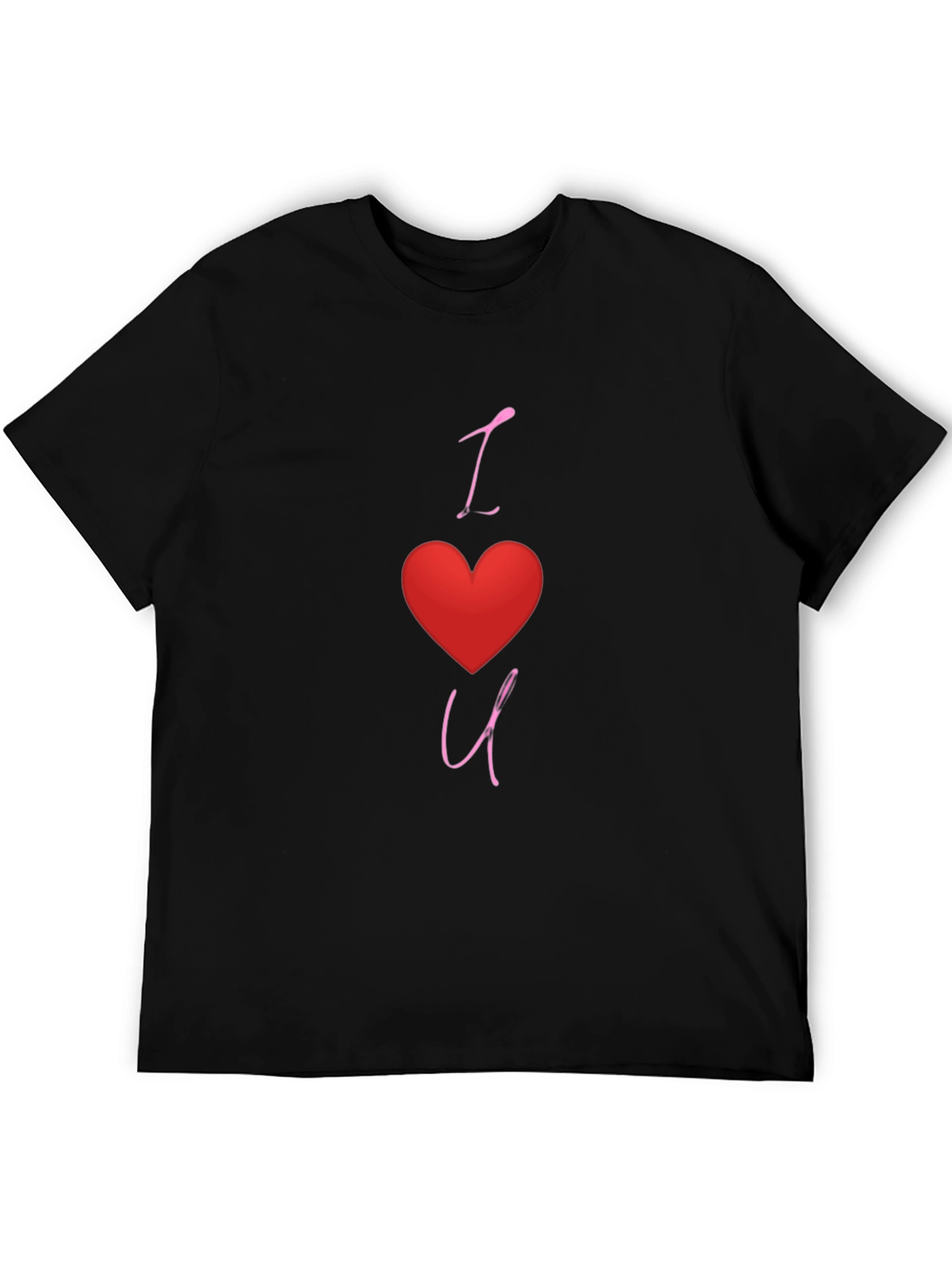 I Heart You Black Graphic Tee