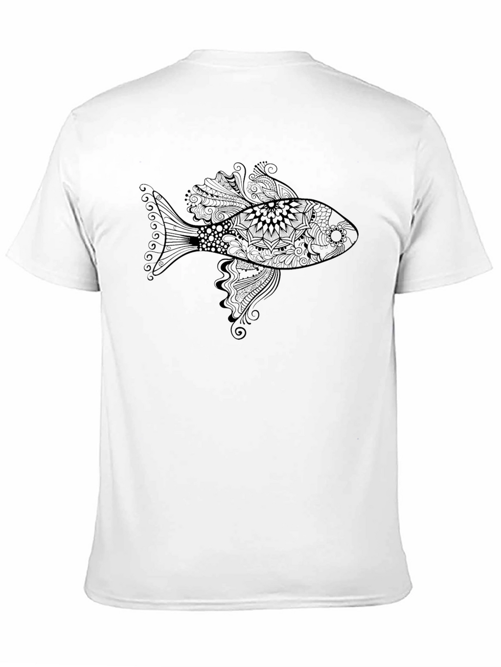 Fish Graphic Black T-Shirt