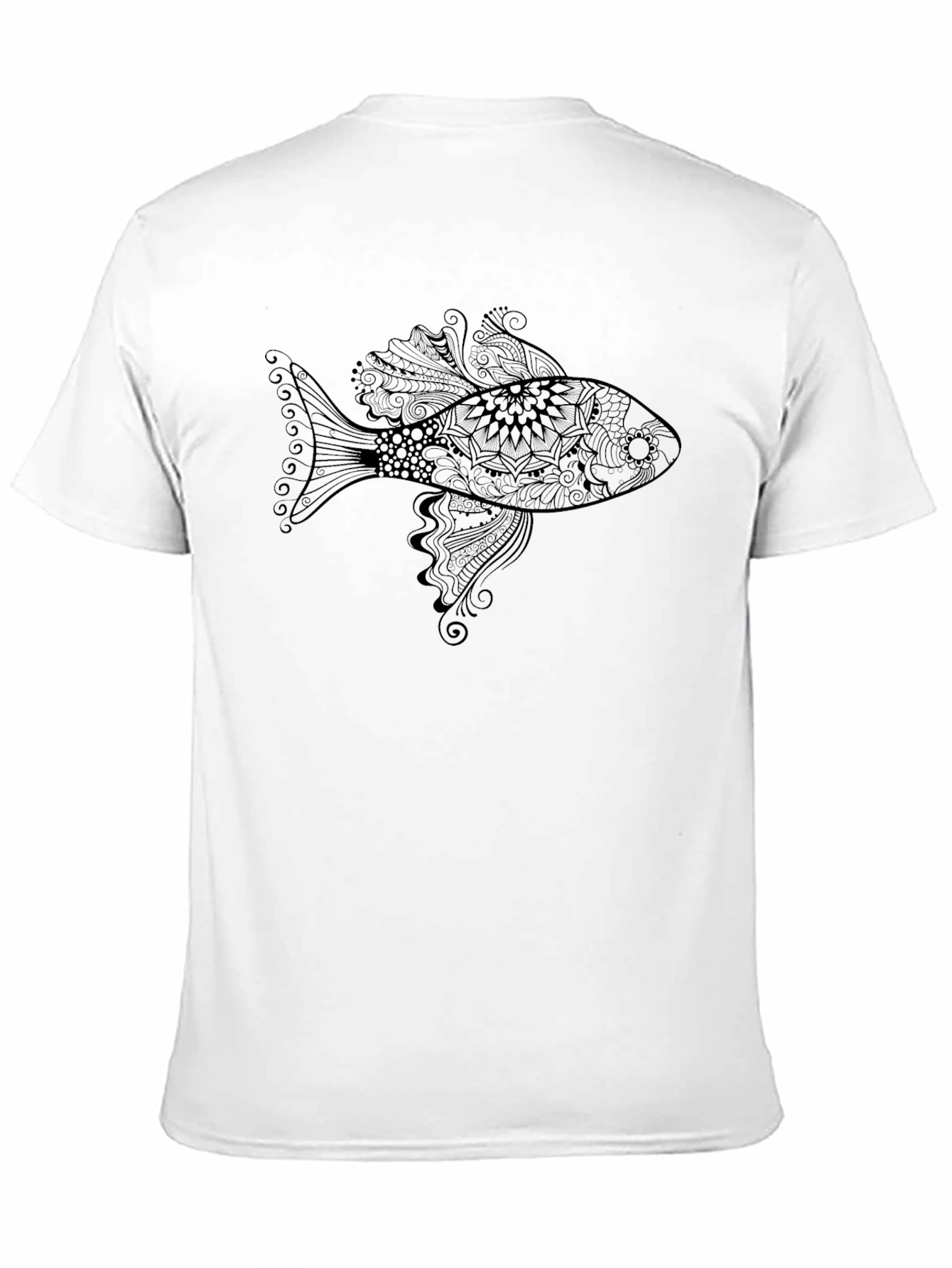 Fish Graphic Black T-Shirt