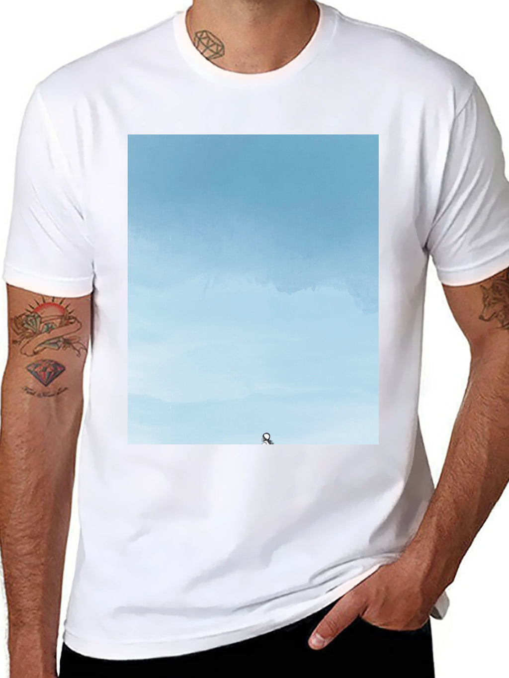 Sky View Graphic Tee - Soft Cotton Blend
