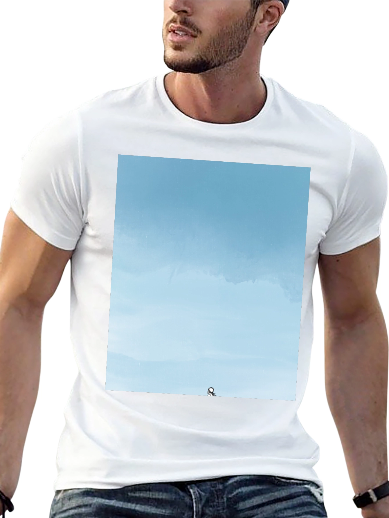 Sky View Graphic Tee - Soft Cotton Blend