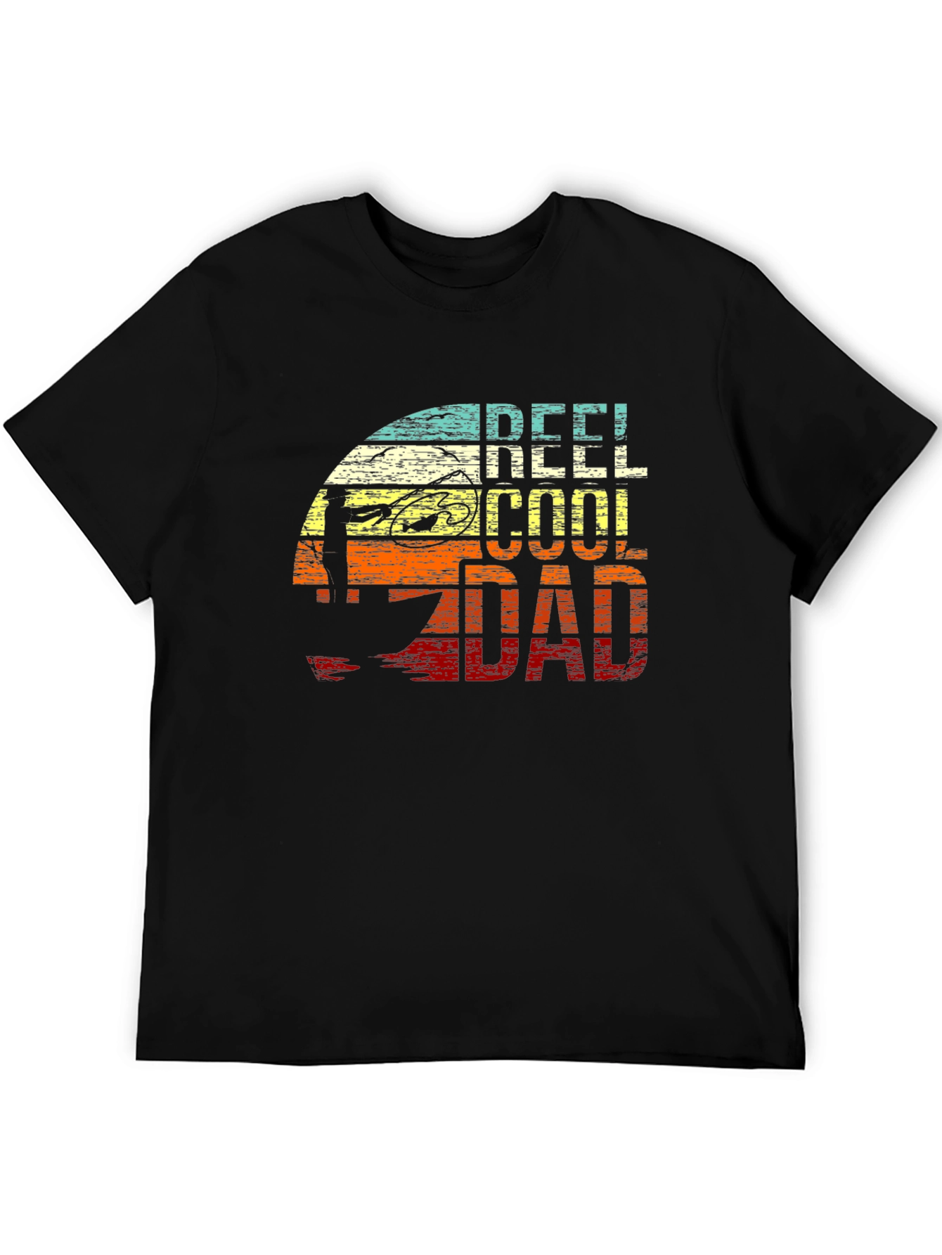 Reel Cool Dad Fishing Graphic T-Shirt