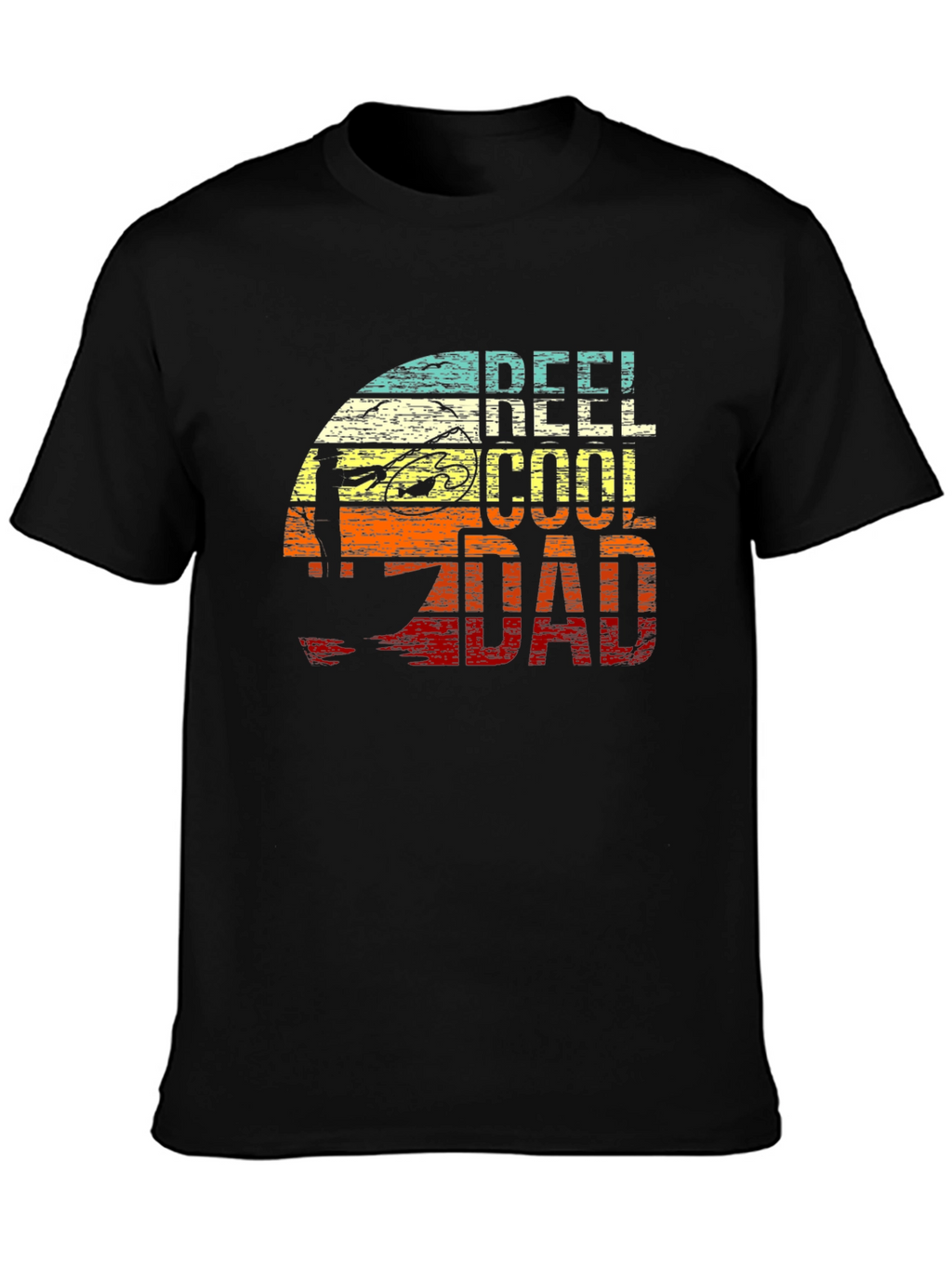 Reel Cool Dad Fishing Graphic T-Shirt