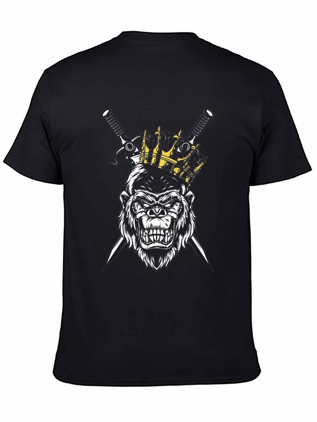 King Gorilla Graphic T-Shirt - Mens Black Tee