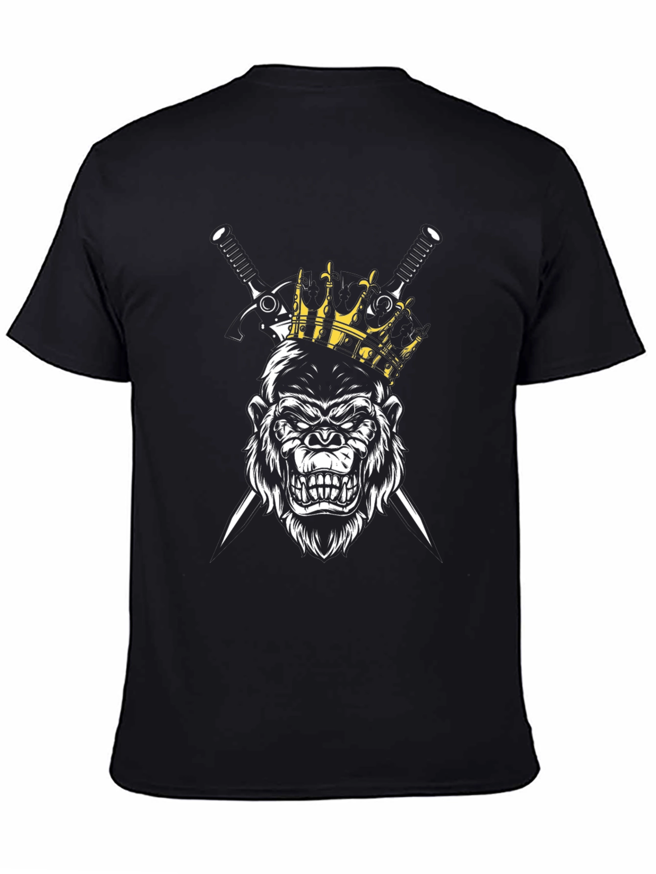 King Gorilla Graphic T-Shirt - Mens Black Tee