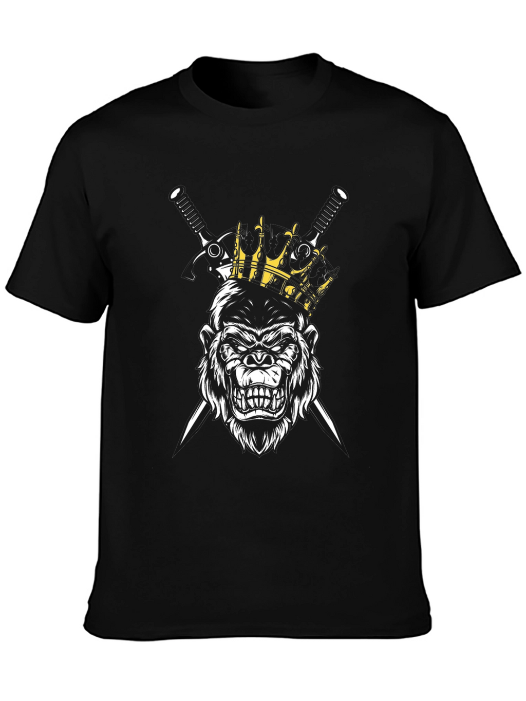 King Gorilla Graphic T-Shirt - Mens Black Tee