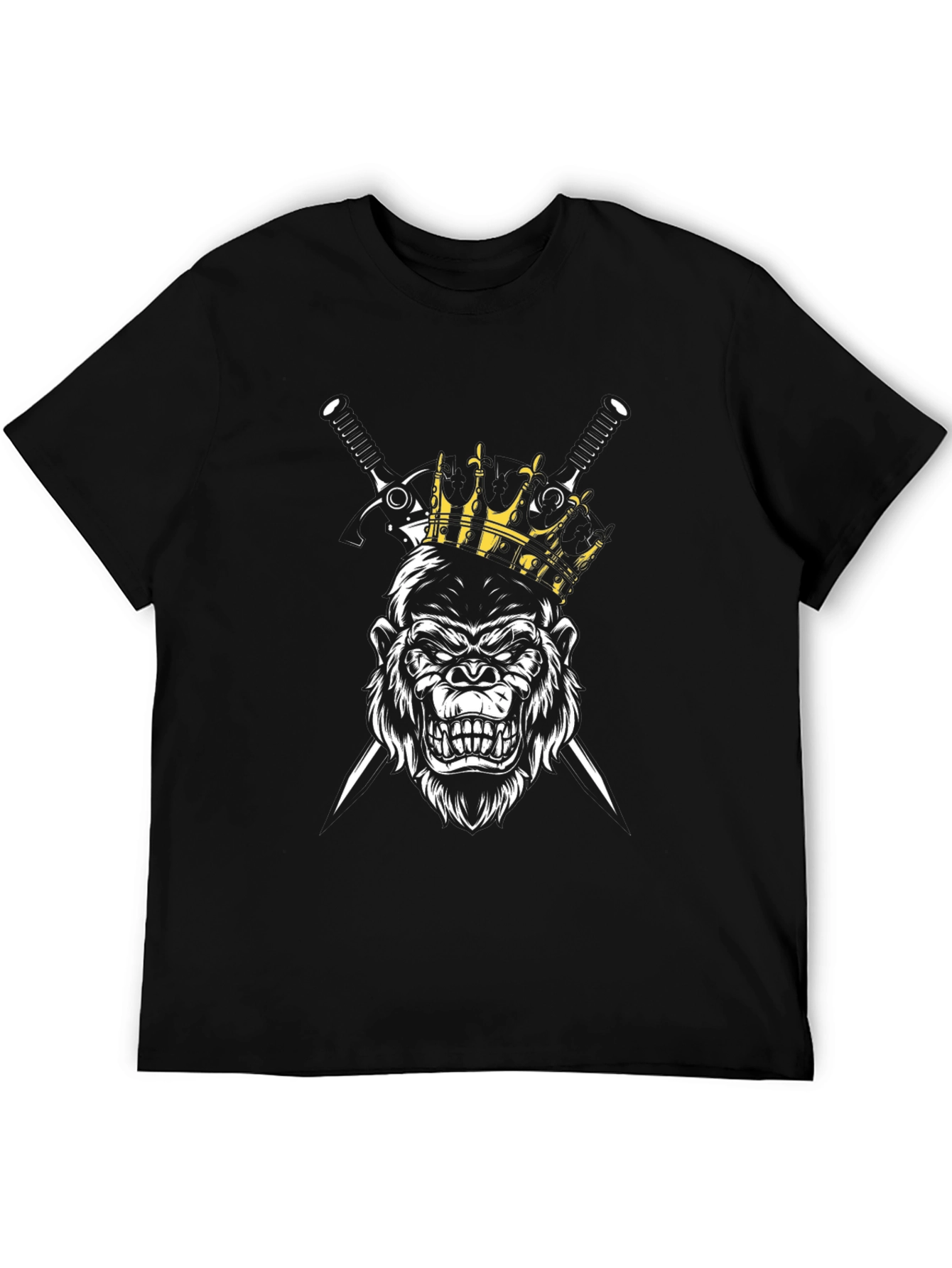 King Gorilla Graphic T-Shirt - Mens Black Tee