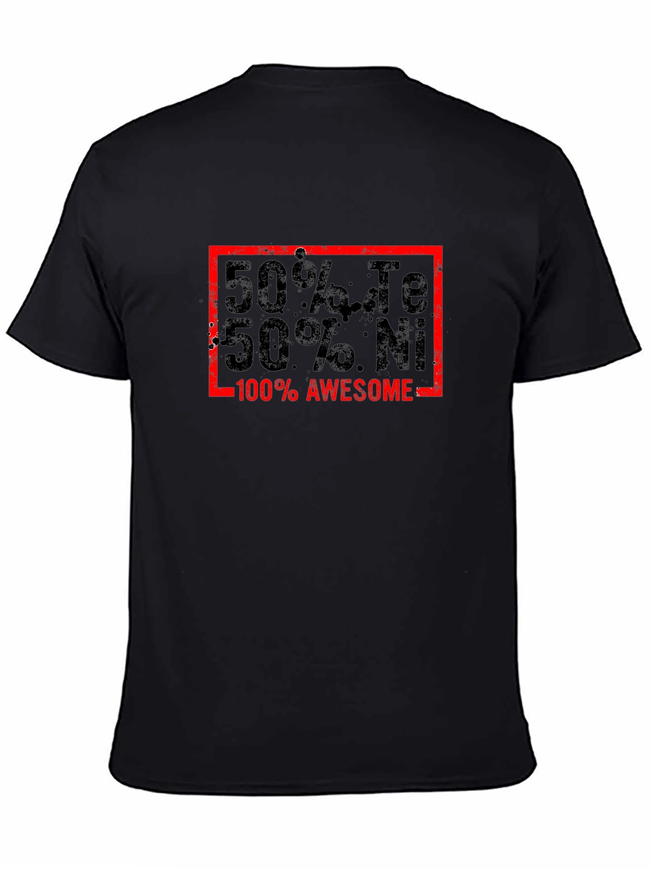 Awesome 50% Te 50% Ni Graphic T-Shirt