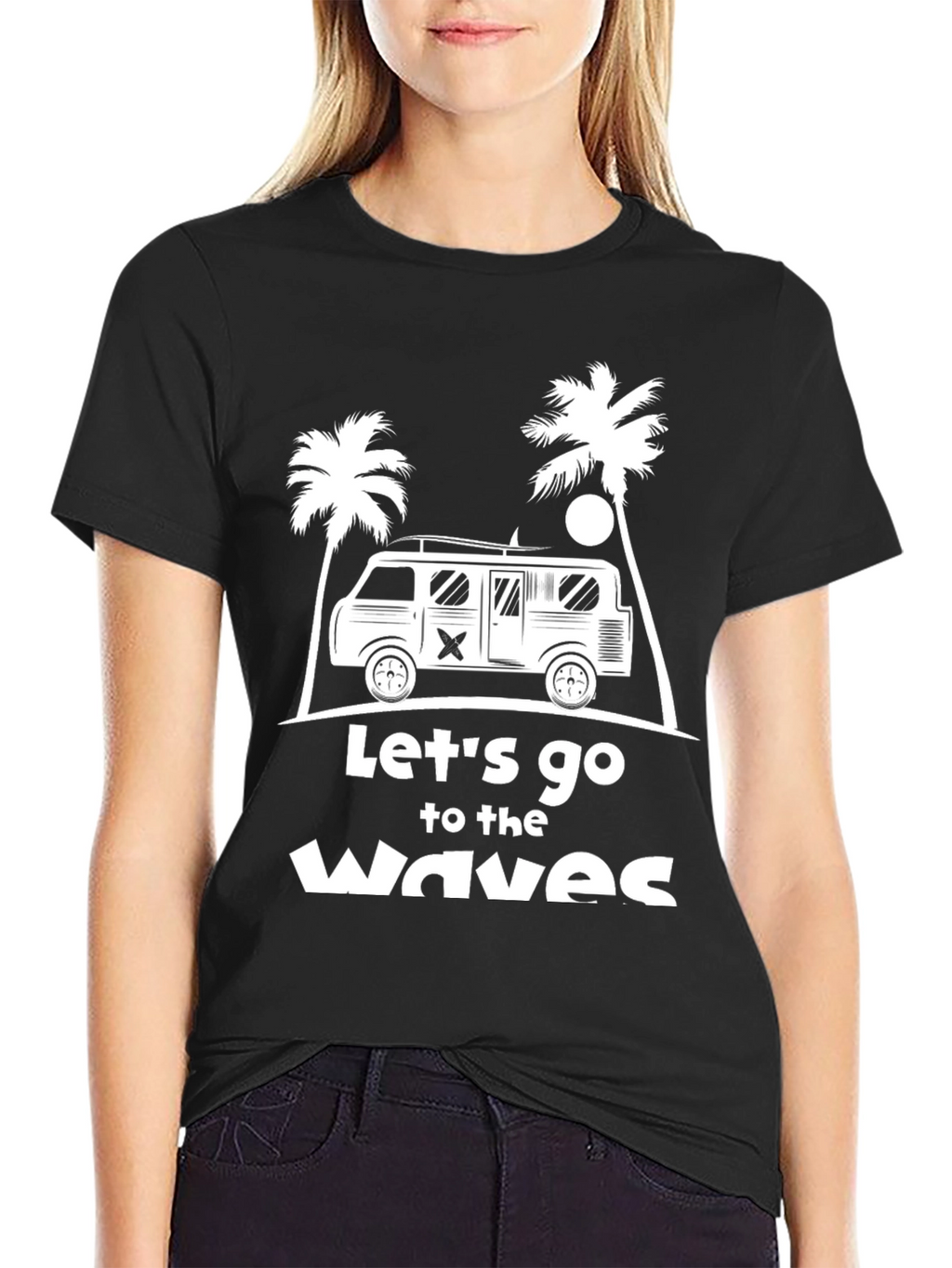 Lets Go to the Waves Graphic T-Shirt