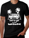 Lets Go to the Waves Graphic T-Shirt