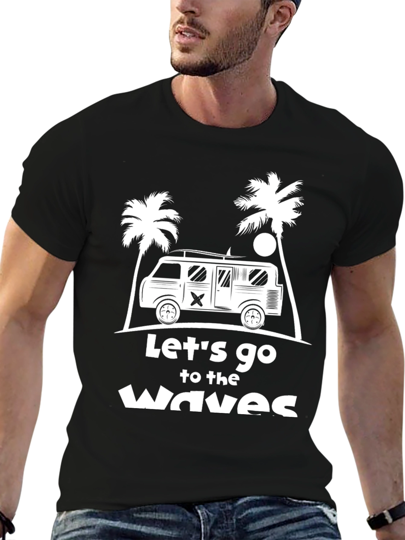 Lets Go to the Waves Graphic T-Shirt
