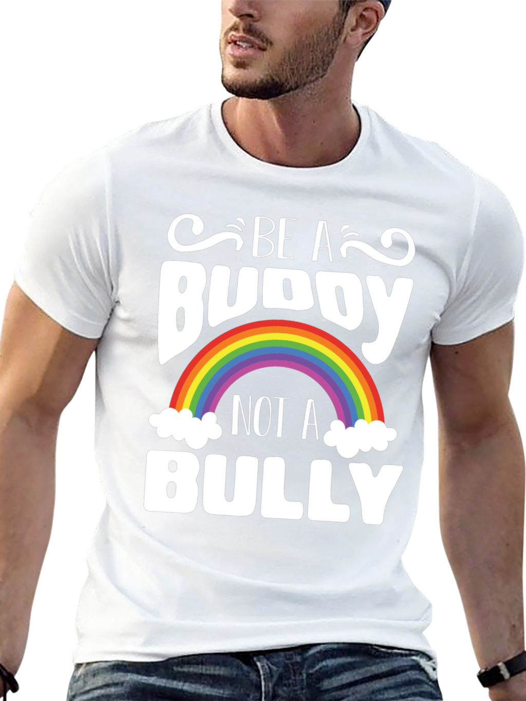 Be A Buddy Not A Bully Rainbow T-Shirt