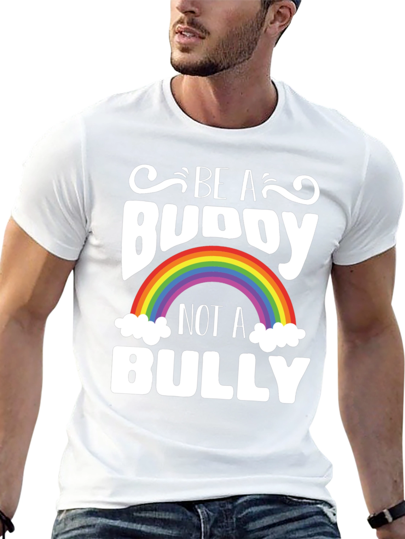 Be A Buddy Not A Bully Rainbow T-Shirt