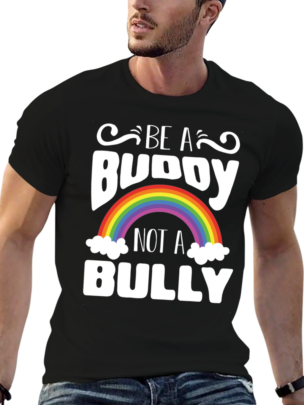 Be A Buddy Not A Bully Rainbow T-Shirt