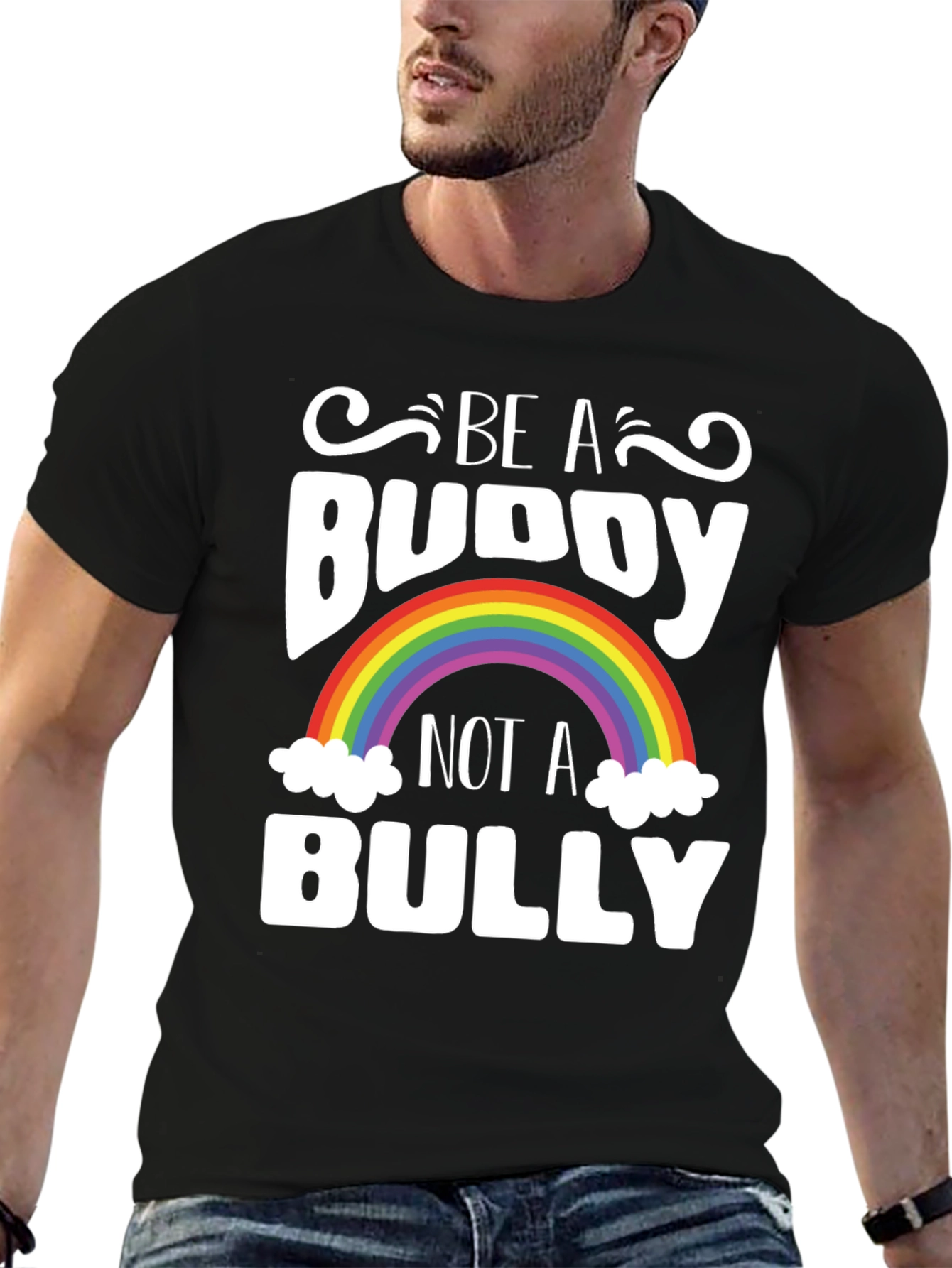 Be A Buddy Not A Bully Rainbow T-Shirt