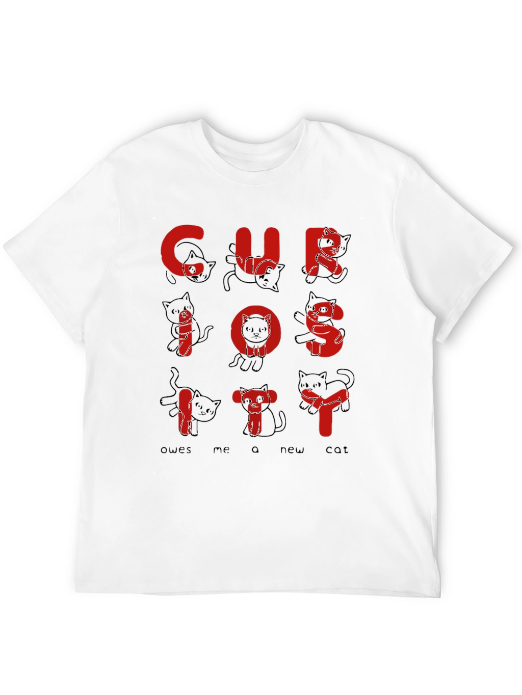 Curiosity Cat T-Shirt - Funny Graphic Tee