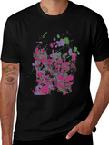Edgy Skull Graphic Black T-Shirt