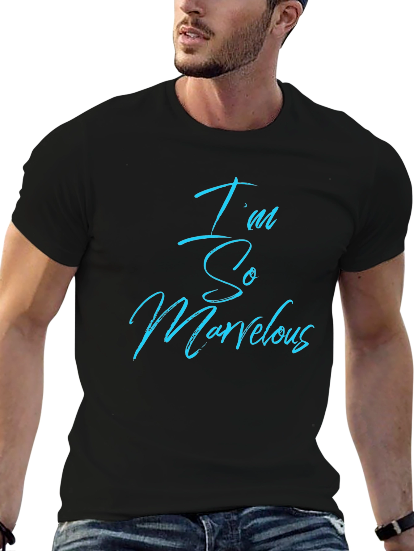 Im So Marvelous Black Crewneck T-Shirt