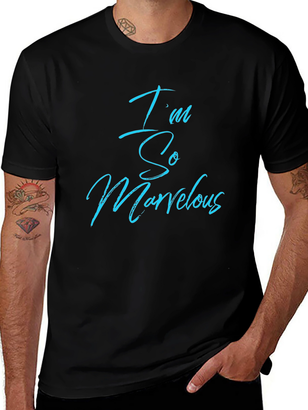 Im So Marvelous Black Crewneck T-Shirt