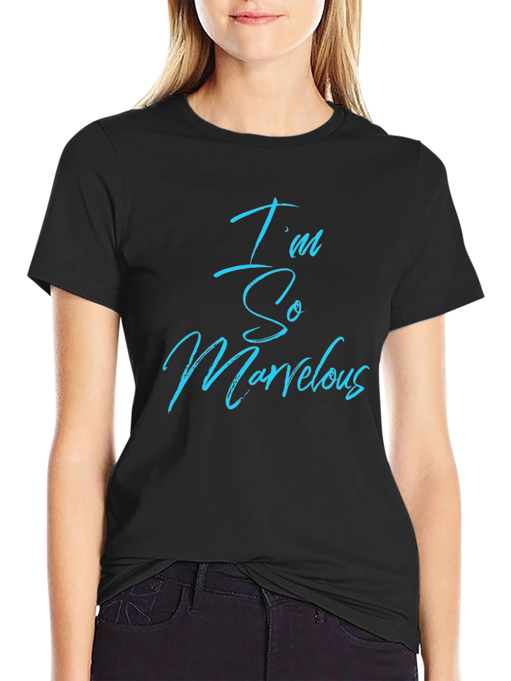 Im So Marvelous Black Crewneck T-Shirt