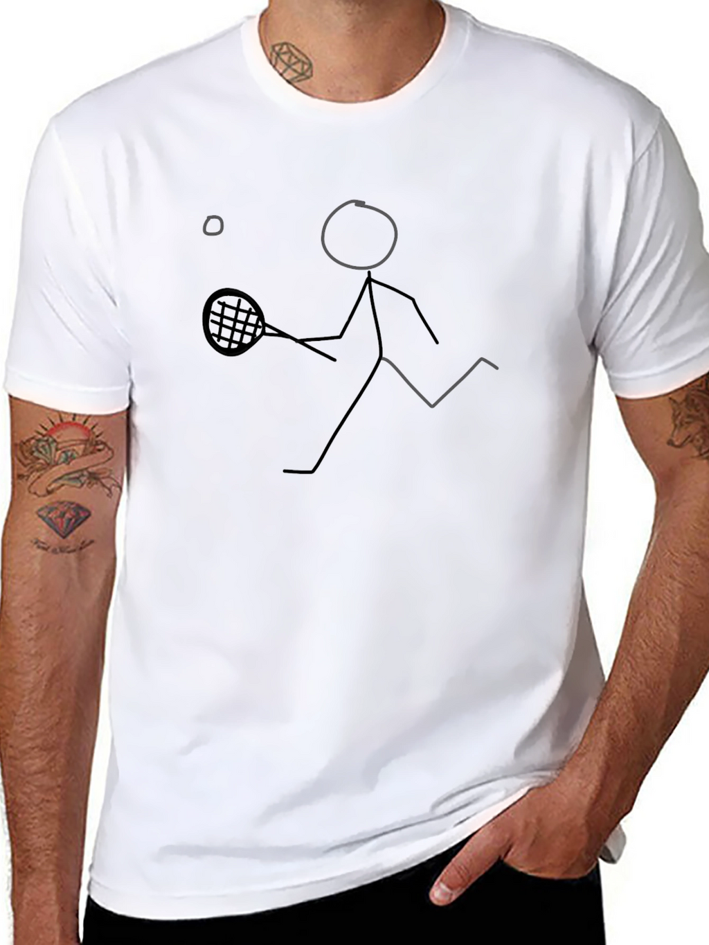 Tennis Player Graphic Tee