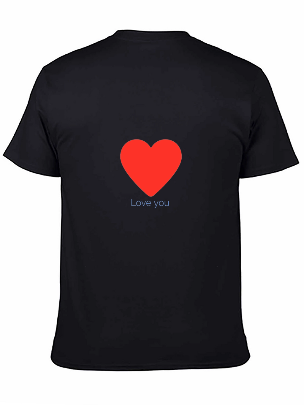 Love You Red Heart Graphic Tee