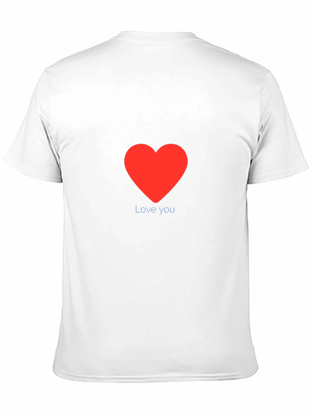 Love You Red Heart Graphic Tee