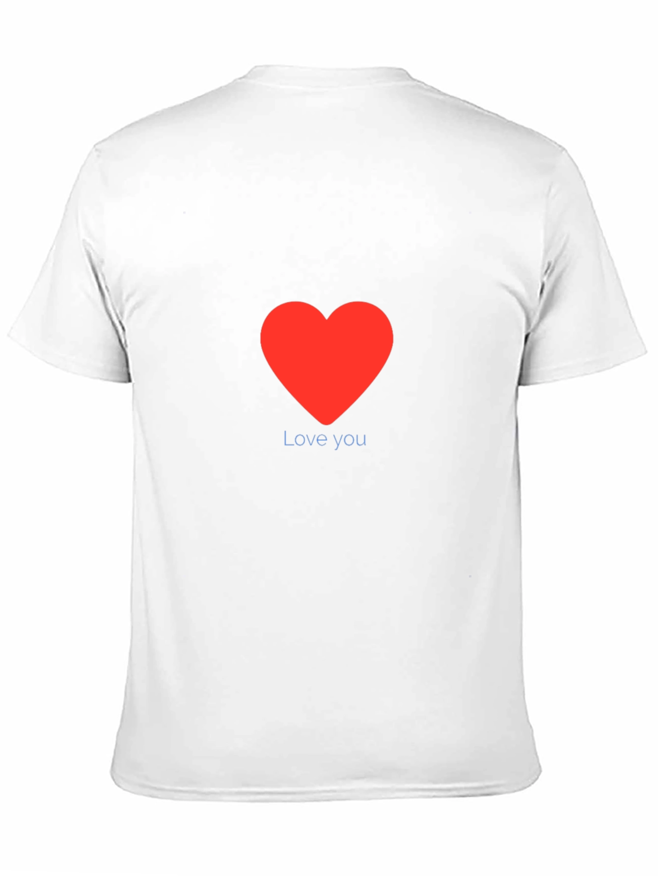 Love You Red Heart Graphic Tee
