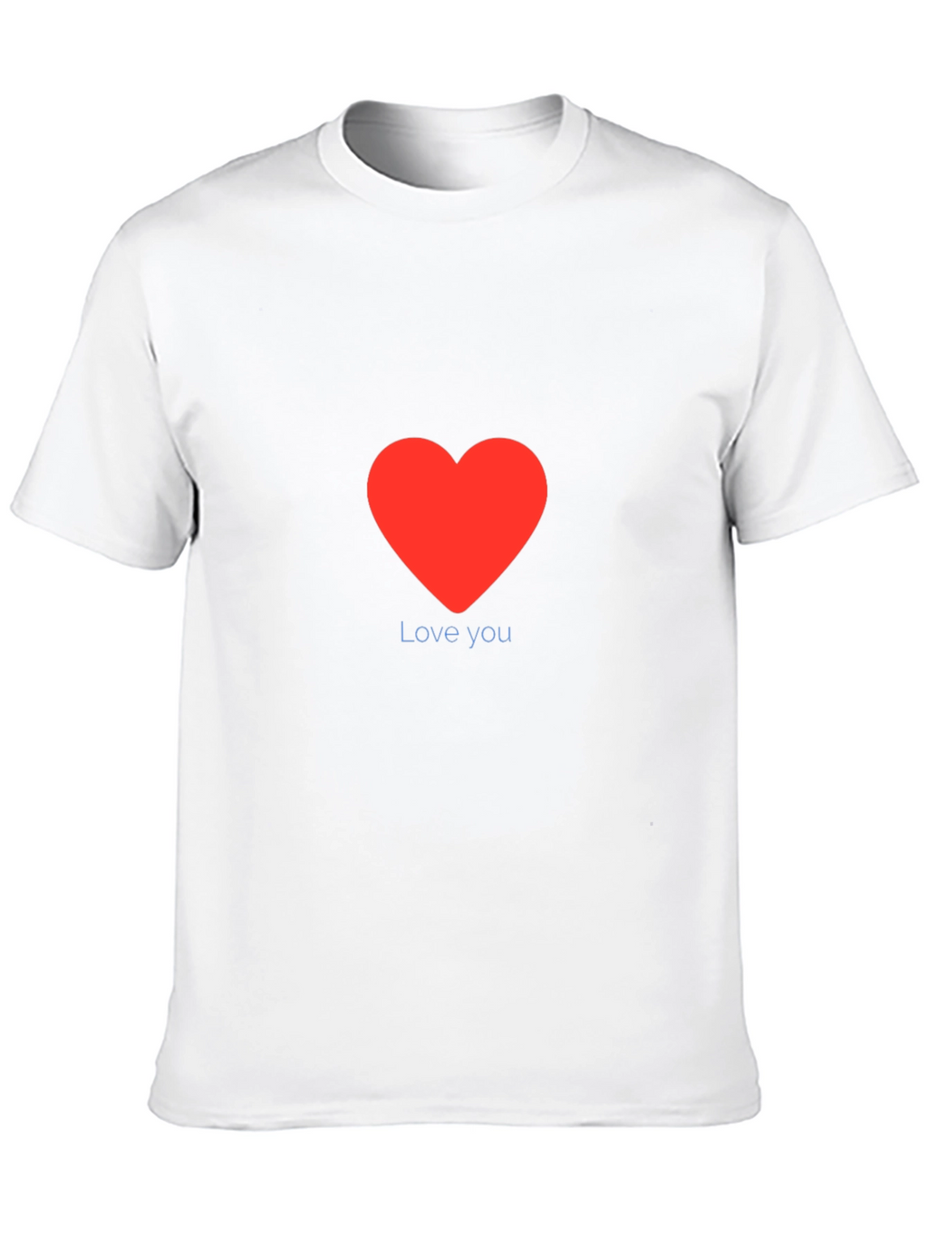 Love You Red Heart Graphic Tee