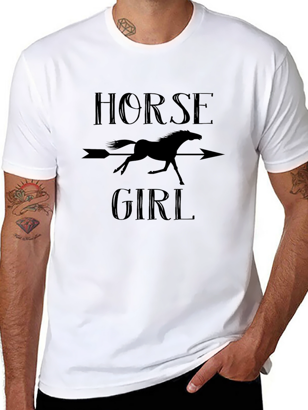 Horse Girl Arrow T-Shirt - Equestrian Tee