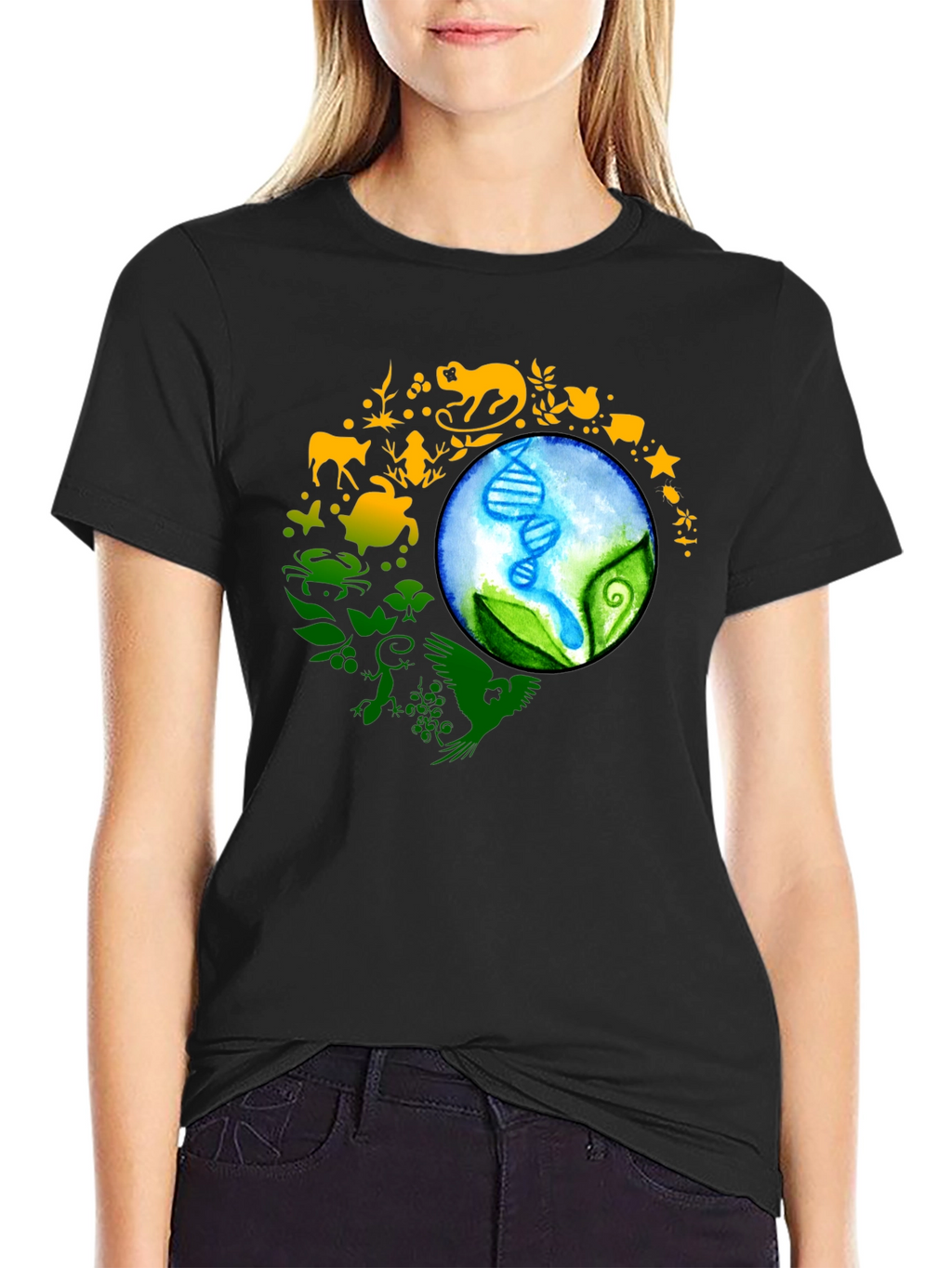 Natures Harmony Black T-Shirt