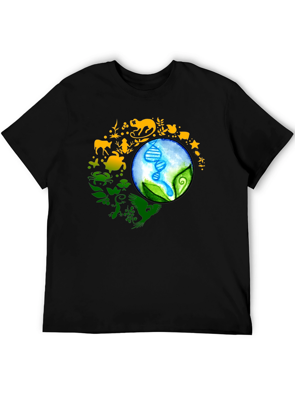 Natures Harmony Black T-Shirt