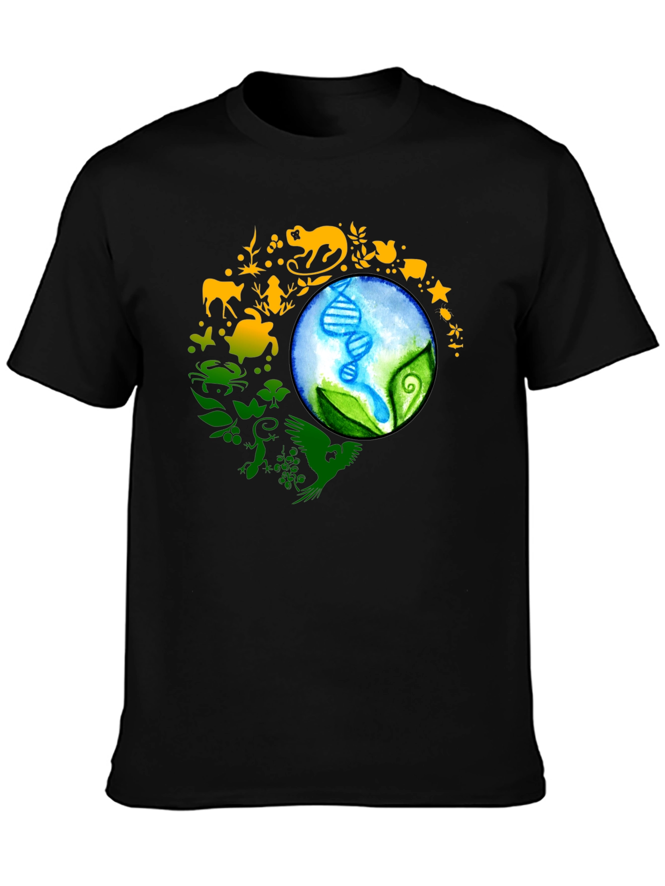 Natures Harmony Black T-Shirt