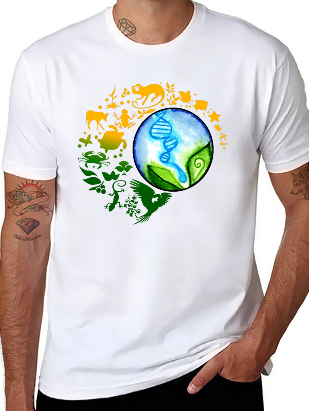 Natures Harmony Black T-Shirt