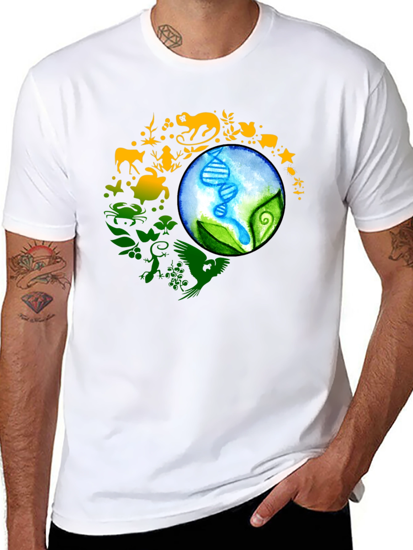 Natures Harmony Black T-Shirt