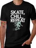 Skate Chill Repeat Graphic Tee