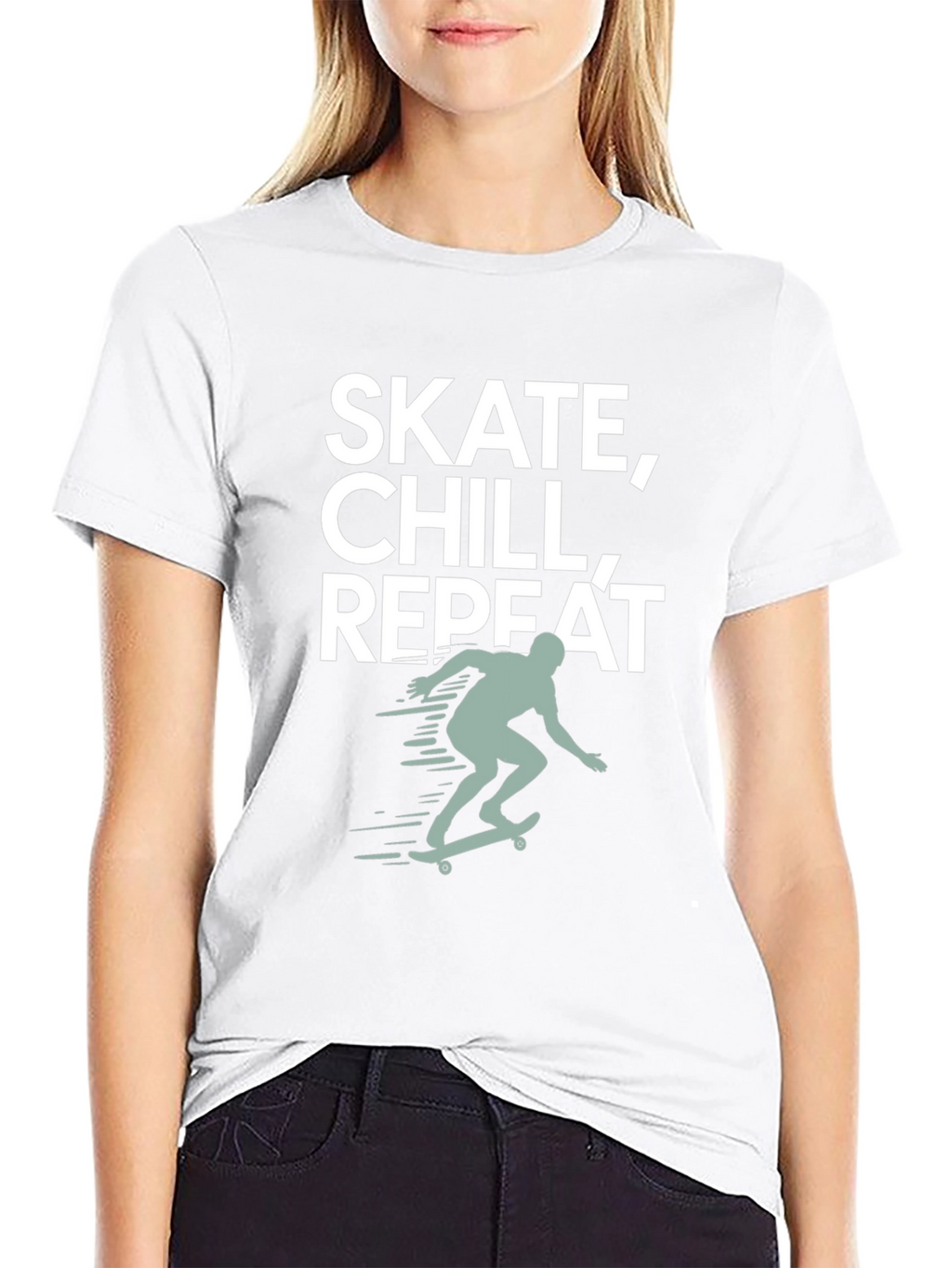 Skate Chill Repeat Graphic Tee