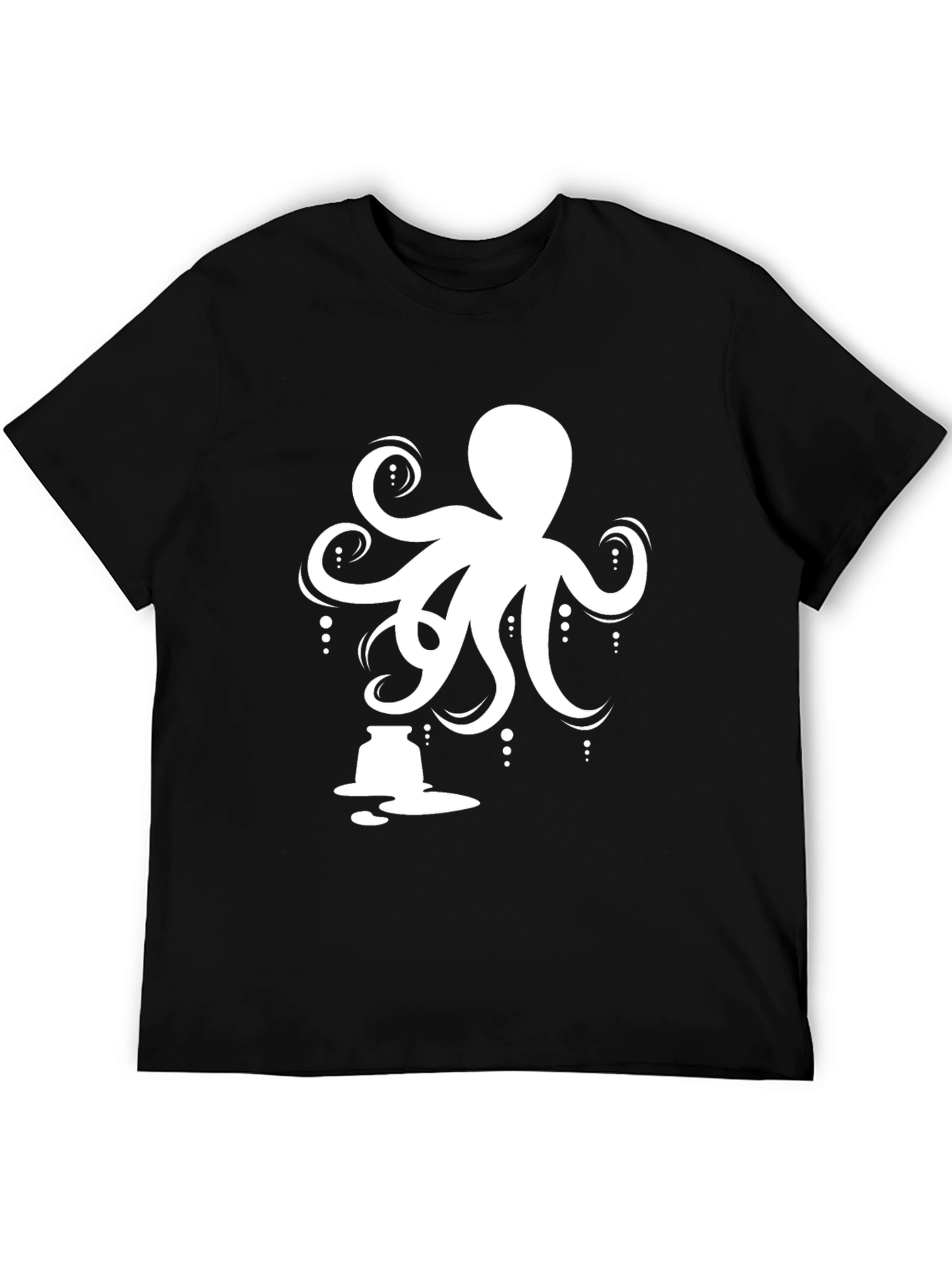 Octopus Ink Graphic Tee - Sea Life Shirt