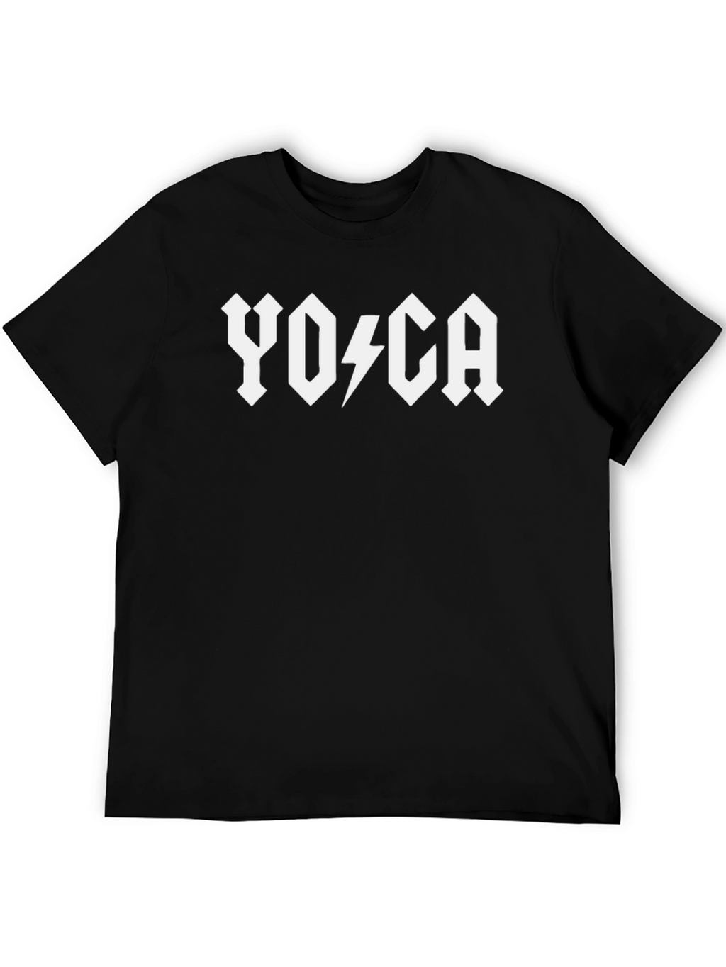 Yoga AC/DC Style Black T-Shirt