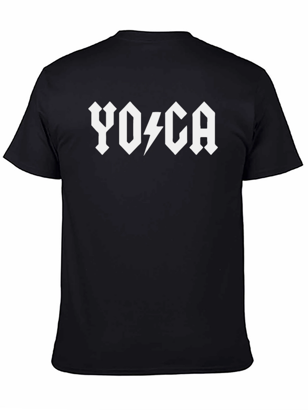Yoga AC/DC Style Black T-Shirt