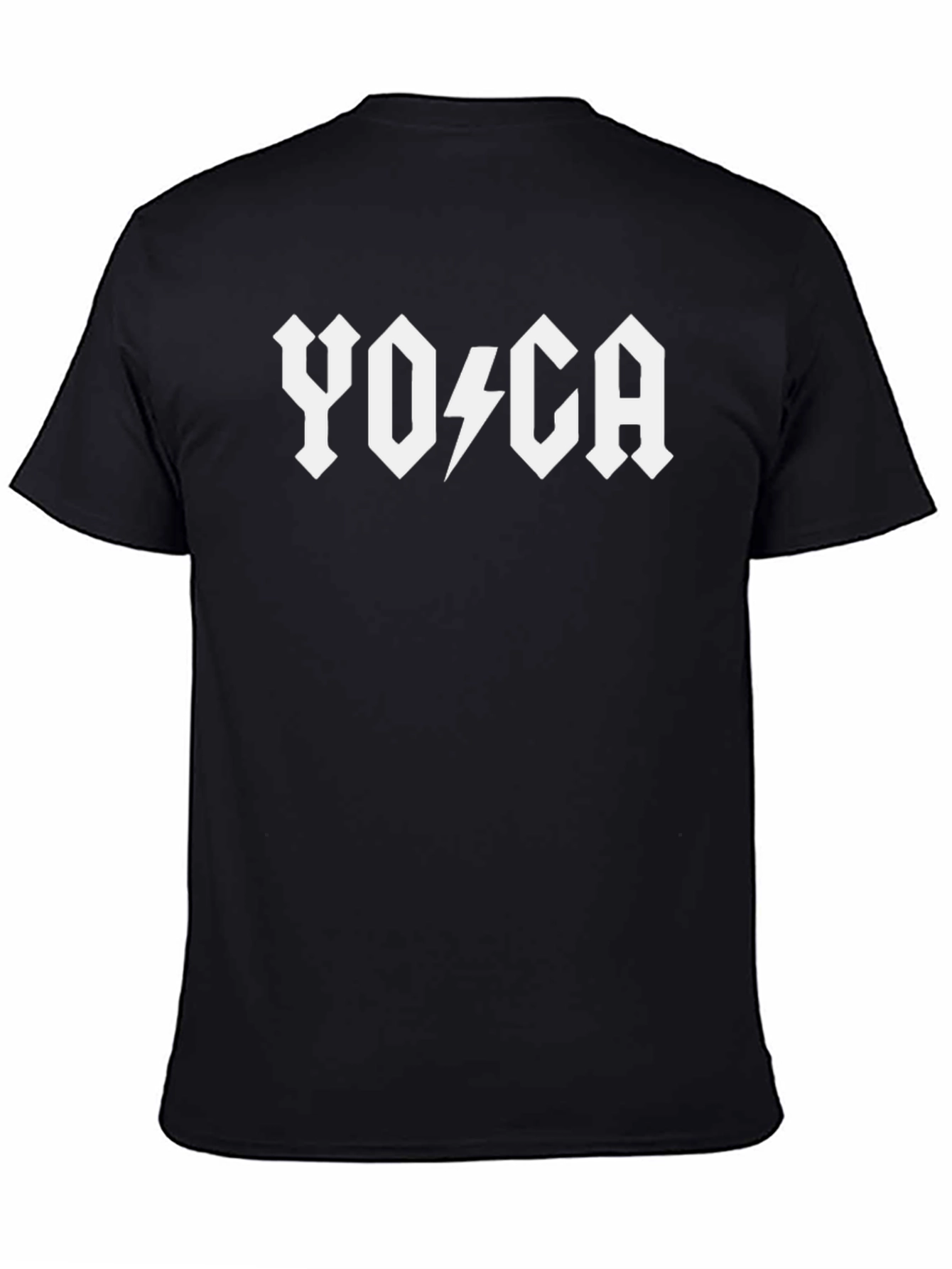 Yoga AC/DC Style Black T-Shirt