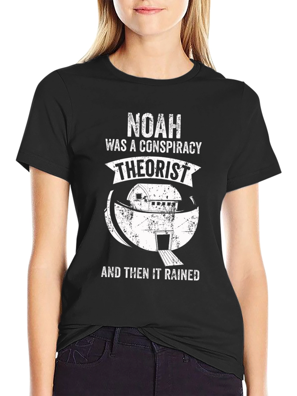 Noah Conspiracy Theorist T-Shirt - Funny Religious Tee
