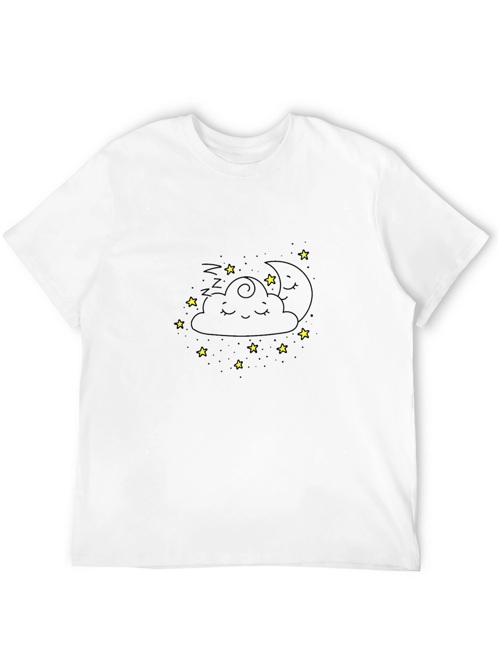 Dreamy Cloud Graphic Tee - Cute Sleepy Design