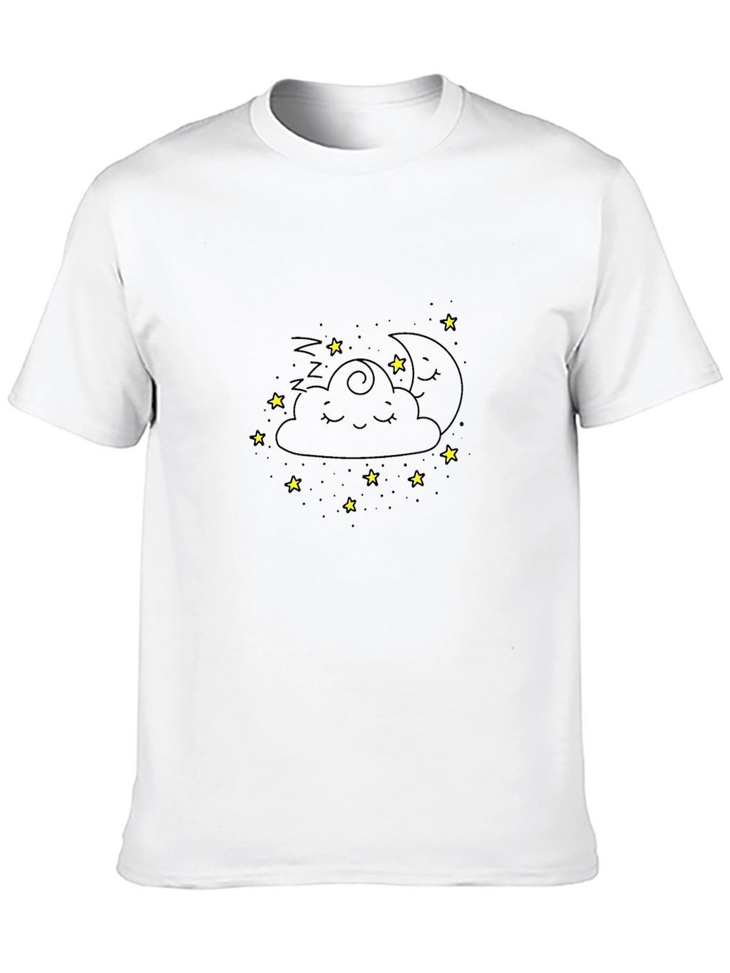 Dreamy Cloud Graphic Tee - Cute Sleepy Design