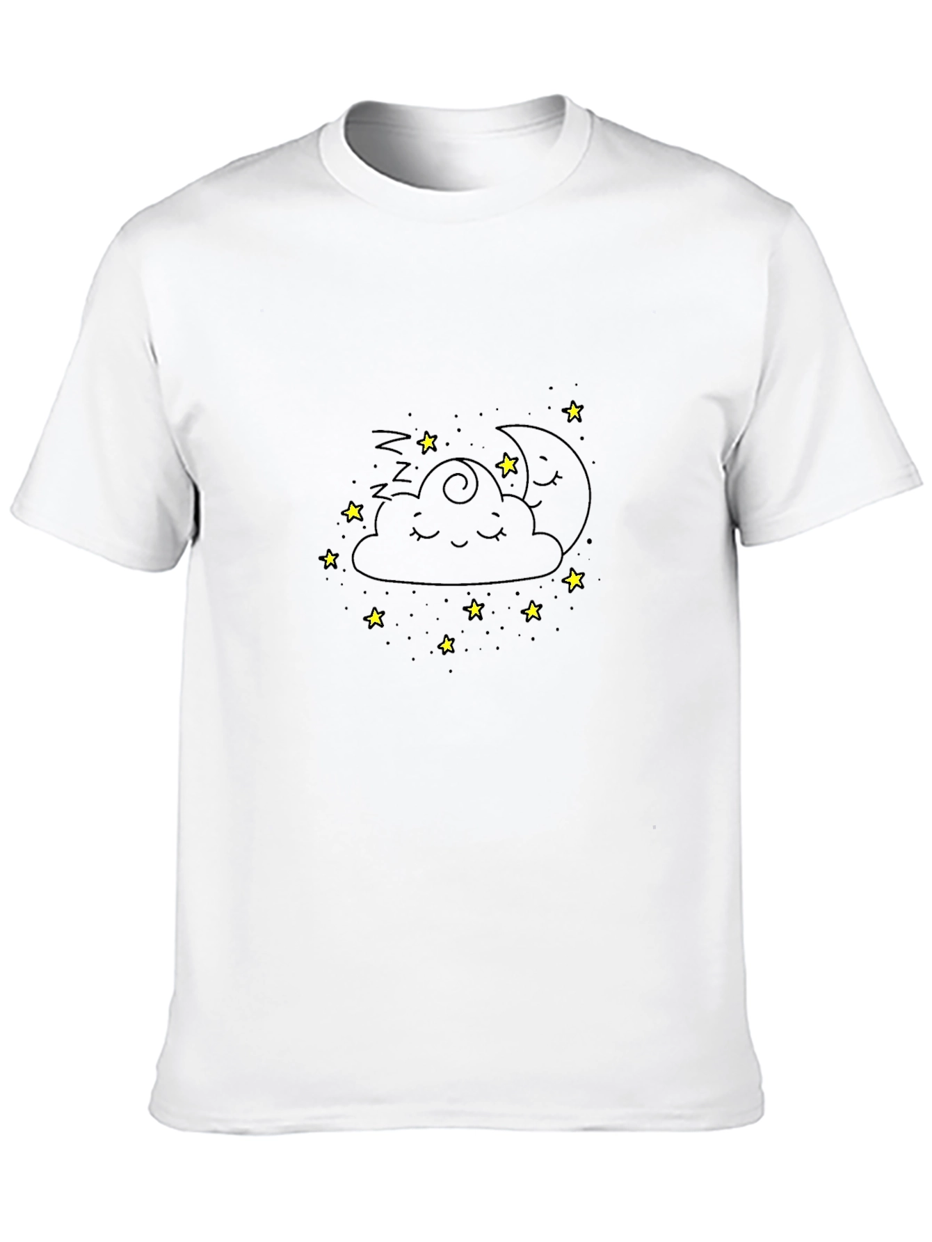 Dreamy Cloud Graphic Tee - Cute Sleepy Design