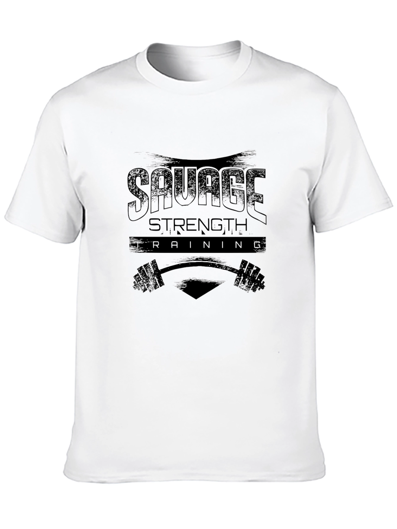 Savage Strength Training T-Shirt - Black Gym Tee