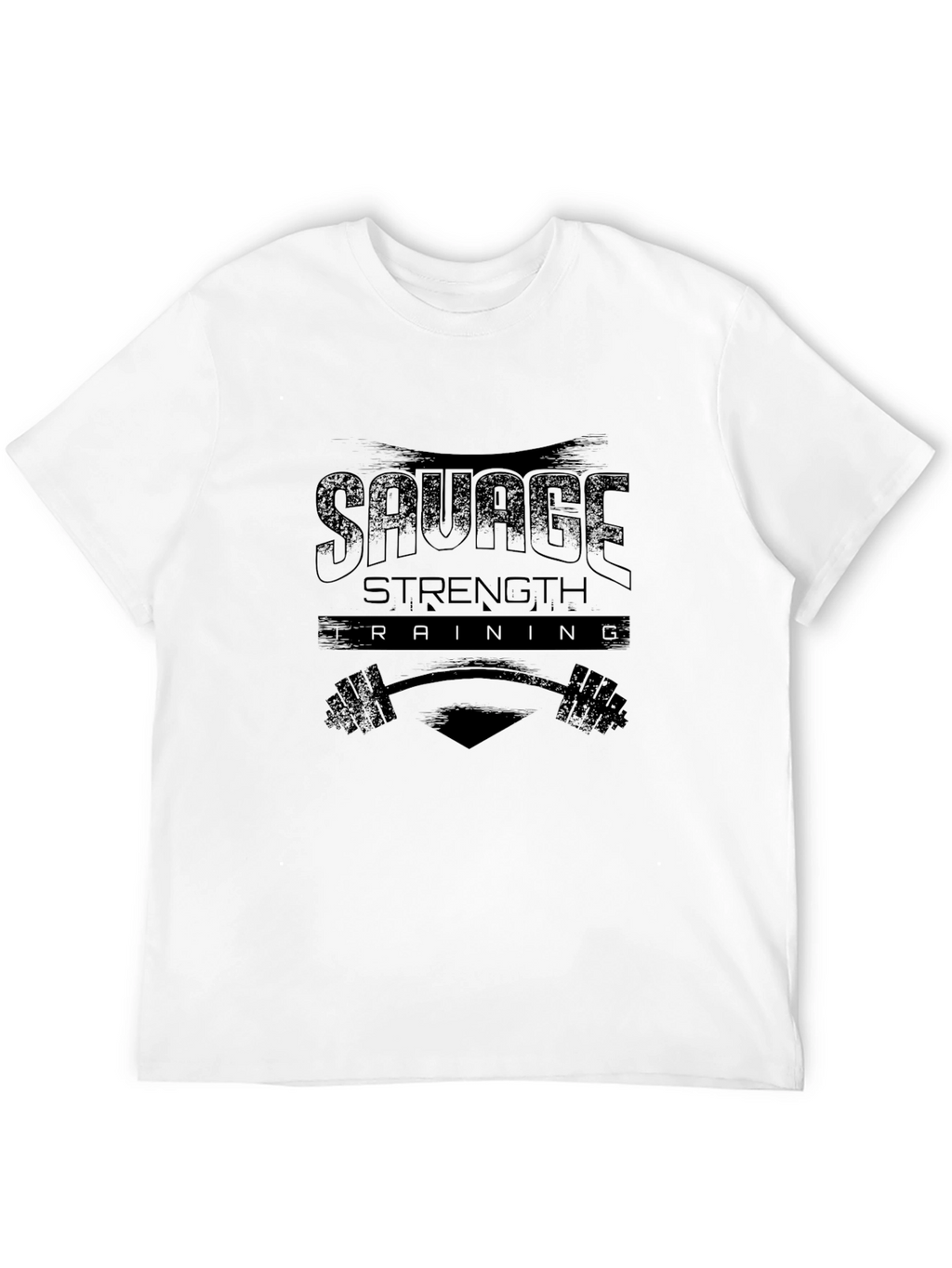 Savage Strength Training T-Shirt - Black Gym Tee