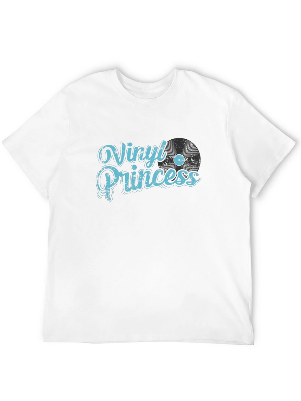 Vinyl Princess Graphic Tee - Black Cotton T-Shirt