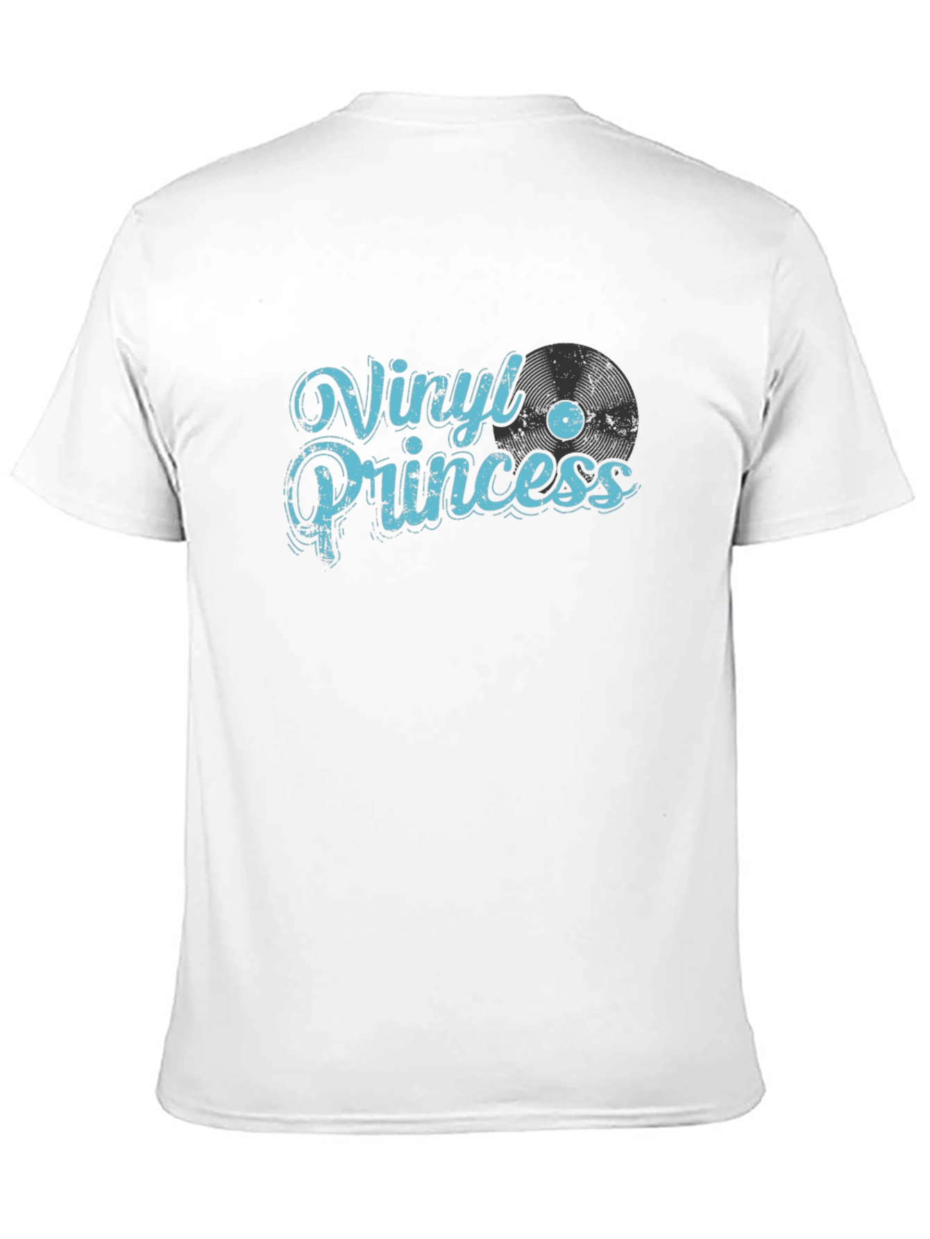 Vinyl Princess Graphic Tee - Black Cotton T-Shirt